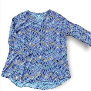 Boho V neck 3/4 sleeves Blouse 👚